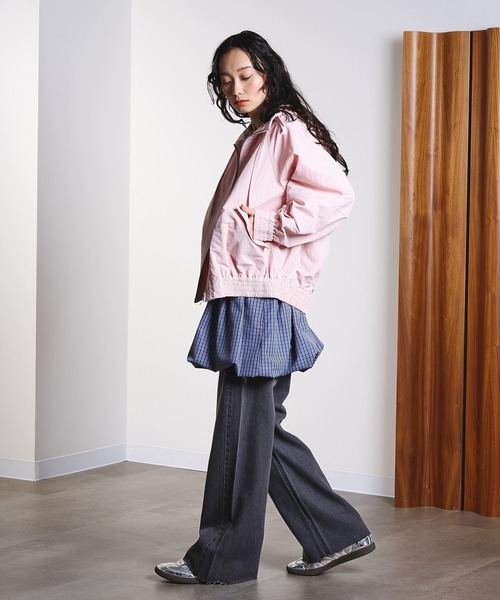ROSE BUD（ローズバッド）の「GATHER NYLON PARKER（その他アウター・レディース・ピンク/ベージュ・ONE SIZE）」の6枚目の写真