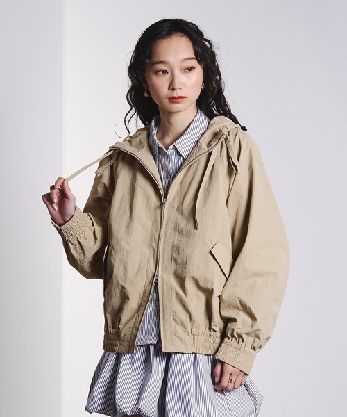 ROSE BUD（ローズバッド）の「GATHER NYLON PARKER（その他アウター・レディース・ピンク/ベージュ・ONE SIZE）」の13枚目の写真
