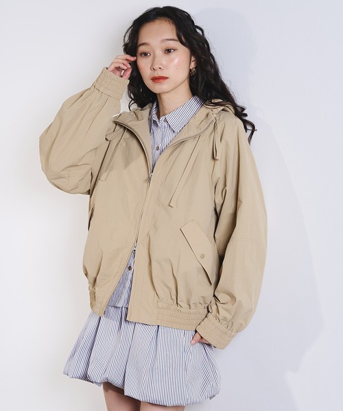 ROSE BUD（ローズバッド）の「GATHER NYLON PARKER（その他アウター・レディース・ピンク/ベージュ・ONE SIZE）」の14枚目の写真