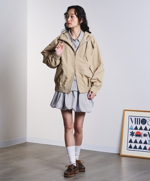 ROSE BUD（ローズバッド）の「GATHER NYLON PARKER（その他アウター・レディース・ピンク/ベージュ・ONE SIZE）」の17枚目の写真