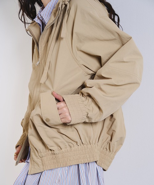 ROSE BUD（ローズバッド）の「GATHER NYLON PARKER（その他アウター・レディース・ピンク/ベージュ・ONE SIZE）」の21枚目の写真