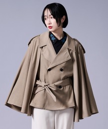 Ellno Loset（エルノロゼット）の「トレンチケープジャケット（テーラードジャケット）」