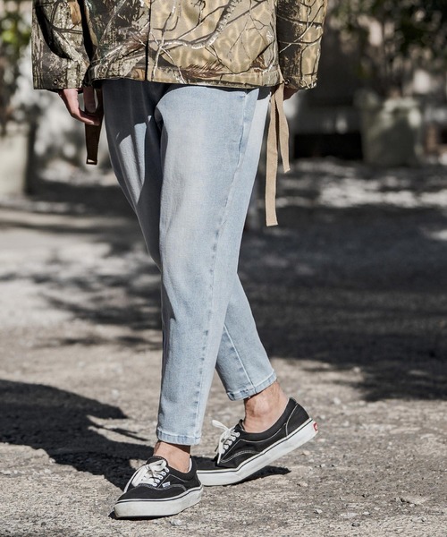 CAMBIO（カンビオ）の「mp14625- Stretch Denim Ankle Tapered Pants デニムパンツ(S66526cmb)（デニムパンツ・メンズ・ライトインディゴブルー/ダークインディゴブルー/ワンウォッシュ・S/M/L/XL）」の5枚目の写真