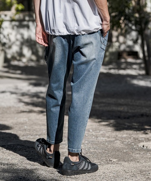 CAMBIO（カンビオ）の「mp14625- Stretch Denim Ankle Tapered Pants デニムパンツ(S66526cmb)（デニムパンツ・メンズ・ライトインディゴブルー/ダークインディゴブルー/ワンウォッシュ・S/M/L/XL）」の11枚目の写真