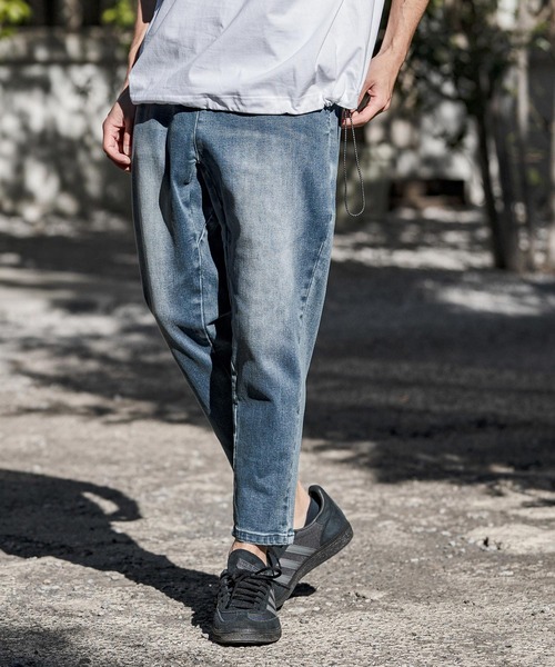 CAMBIO（カンビオ）の「mp14625- Stretch Denim Ankle Tapered Pants デニムパンツ(S66526cmb)（デニムパンツ・メンズ・ライトインディゴブルー/ダークインディゴブルー/ワンウォッシュ・S/M/L/XL）」の12枚目の写真