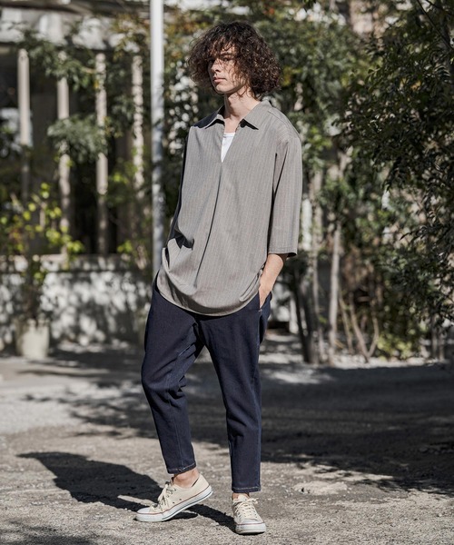 CAMBIO（カンビオ）の「mp14625- Stretch Denim Ankle Tapered Pants デニムパンツ(S66526cmb)（デニムパンツ・メンズ・ライトインディゴブルー/ダークインディゴブルー/ワンウォッシュ・S/M/L/XL）」の22枚目の写真