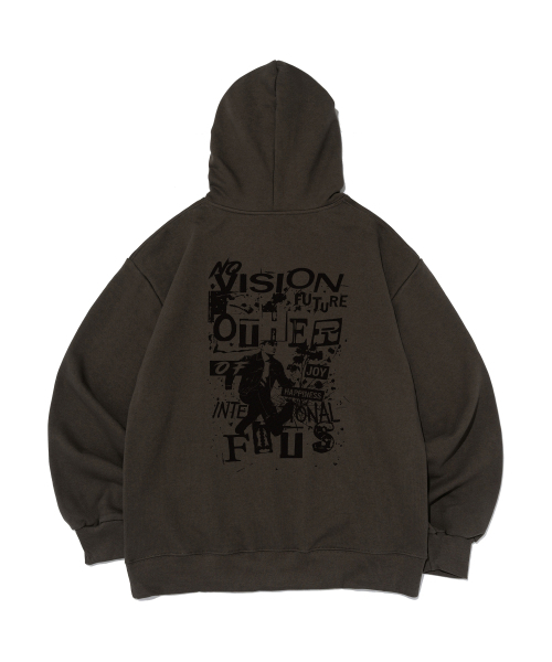 OTHERFITS（アザーフィッツ）の「[起毛/NO起毛] NO-VISION フードパーカー (カーキ)（パーカー・メンズ・その他・SMALL/MEDIUM/LARGE/X-LARGE/S-M/M-L/L-XL/XL-XXL）」の3枚目の写真