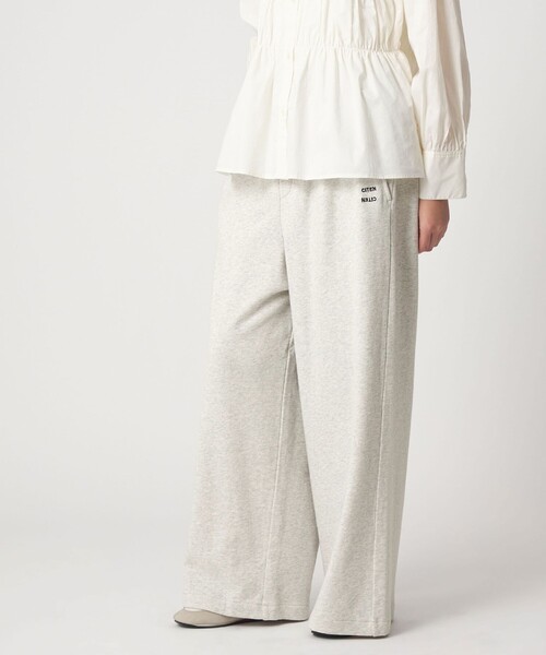 CITEN（シテン）の「＜CITEN＞スウェットロゴパンツ（スウェットパンツ・レディース・ベージュ/ライトグレー・M/S）」の3枚目の写真