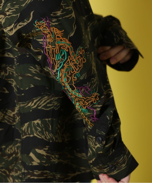 JACKROSE(ジャックローズ)の「YOIDORE 酔虎と酔龍 スカ シャツ(シャツ/ブラウス・メンズ・カモフラージュ・L/M/XL)」の15枚目の写真