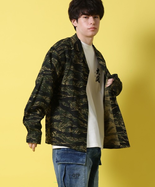 JACKROSE(ジャックローズ)の「YOIDORE 酔虎と酔龍 スカ シャツ(シャツ/ブラウス・メンズ・カモフラージュ・L/M/XL)」の7枚目の写真
