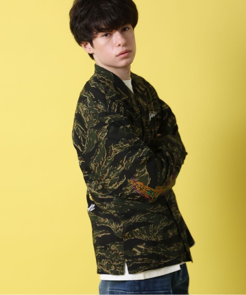JACKROSE(ジャックローズ)の「YOIDORE 酔虎と酔龍 スカ シャツ(シャツ/ブラウス・メンズ・カモフラージュ・L/M/XL)」の4枚目の写真