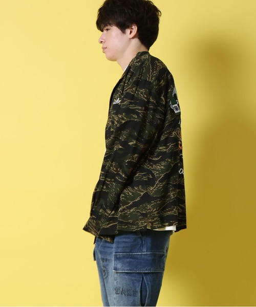 JACKROSE(ジャックローズ)の「YOIDORE 酔虎と酔龍 スカ シャツ(シャツ/ブラウス・メンズ・カモフラージュ・L/M/XL)」の10枚目の写真