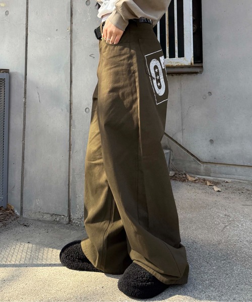sedacle(セダクル)の「ヒップレタリングツイルパンツ(その他パンツ・メンズ・ブラウン/ブラック・SMALL/LARGE/MEDIUM)」の12枚目の写真