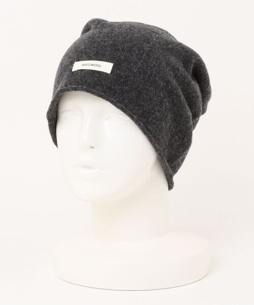 Fun & Daily（ファンアンドデイリー）の「F&D : ウールオーバーニットキャップ（キャップ・レディース・ブラック/チャコールグレー/ブラウン/グレー系その他・FREE）」の7枚目の写真