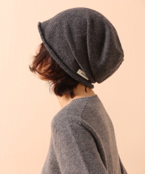 Fun & Daily（ファンアンドデイリー）の「F&D : ウールオーバーニットキャップ（キャップ・レディース・ブラック/チャコールグレー/ブラウン/グレー系その他・FREE）」の10枚目の写真