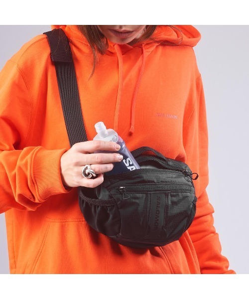 SALOMON（サロモン）の「SALOMON ACS WAIST PACK 3 / サロモン ACS ウエスト パック 3 / LC2324200（ボディバッグ/ウエストポーチ・メンズ・ブラック・FREE）」の6枚目の写真