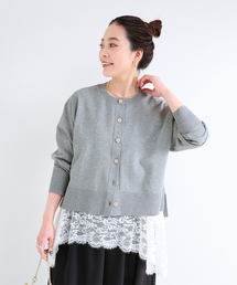 Simplicite（サンプリシテ）の「手洗い可 / ハイツイストクルーカーディガン（カーディガン/ボレロ）」