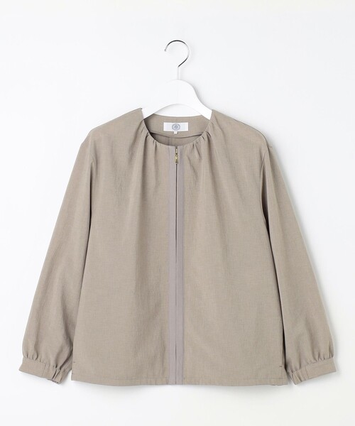 J.PRESS Ladies(J.プレス レディス)の「【人気素材・季節の変わり目に】BREEZE COOL トロ ノーカラー ブルゾン(その他アウター・レディース・ブラウン系/ネイビー系/ベージュ系/ライトグレー系・S/XS)」の15枚目の写真
