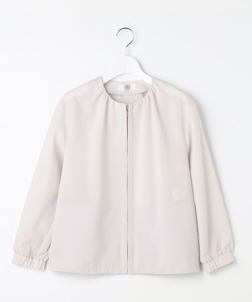 J.PRESS Ladies(J.プレス レディス)の「【人気素材・季節の変わり目に】BREEZE COOL トロ ノーカラー ブルゾン(その他アウター・レディース・ブラウン系/ネイビー系/ベージュ系/ライトグレー系・S/XS)」の13枚目の写真