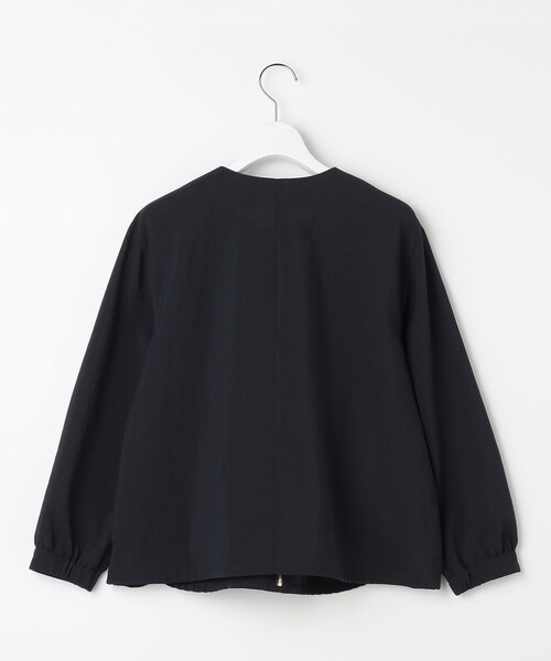 J.PRESS Ladies(J.プレス レディス)の「【人気素材・季節の変わり目に】BREEZE COOL トロ ノーカラー ブルゾン(その他アウター・レディース・ブラウン系/ネイビー系/ベージュ系/ライトグレー系・S/XS)」の7枚目の写真