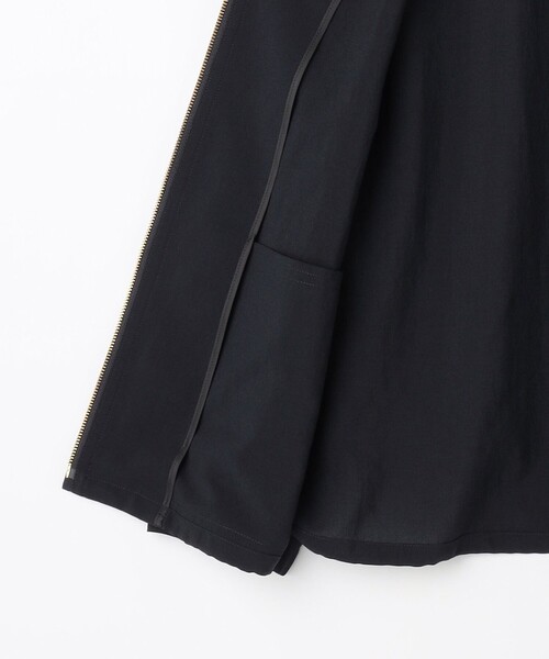 J.PRESS Ladies(J.プレス レディス)の「【人気素材・季節の変わり目に】BREEZE COOL トロ ノーカラー ブルゾン(その他アウター・レディース・ブラウン系/ネイビー系/ベージュ系/ライトグレー系・S/XS)」の6枚目の写真