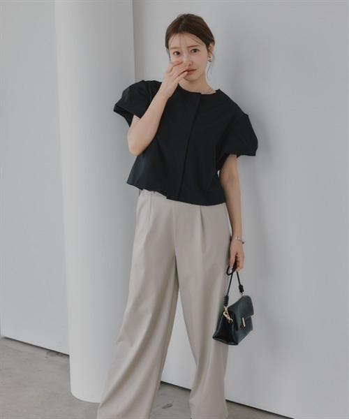 Petitjo（プッチージョ）の「小さいサイズ　ハイパーストレッチベルト付ワイドパンツ　低身長さん・小柄女性（その他パンツ・レディース・ブラック・PL/PM/PS/PSS）」の10枚目の写真