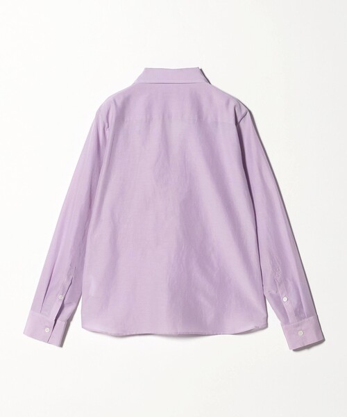 ATTISESSION（アティセッション）の「＜ATTISESSION＞コットン シルク ホック シャツ（シャツ/ブラウス・レディース・ホワイト/ライラック・FREE）」の8枚目の写真