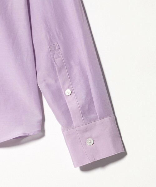 ATTISESSION（アティセッション）の「＜ATTISESSION＞コットン シルク ホック シャツ（シャツ/ブラウス・レディース・ホワイト/ライラック・FREE）」の10枚目の写真