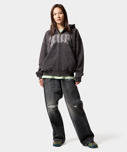 HUF(ハフ)の「CLASSIC ARCH FULL ZIP HOODIE(パーカー・メンズ・ブラック/ベージュ系その他/イエロー・XXL/XL/L/M/S)」の15枚目の写真