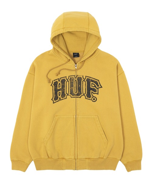 HUF(ハフ)の「CLASSIC ARCH FULL ZIP HOODIE(パーカー・メンズ・ブラック/ベージュ系その他/イエロー・XXL/XL/L/M/S)」の13枚目の写真