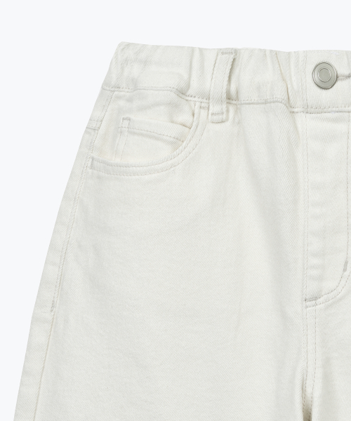 MUSINSA STANDARD KIDS（ムシンサスタンダードキッズ）の「エクストラワイドデニムパンツ [クリーム]（デニムパンツ・レディース・その他・110/120/130/140/150/160）」の5枚目の写真