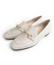 Pointer（shoes）（ポインター）の「【日本製 天然皮革】ビット付きローファー パンプス（ローファー）」