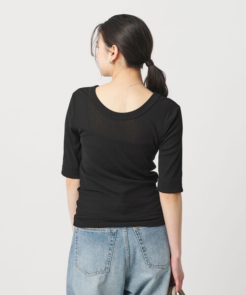 BEAUTY&YOUTH UNITED ARROWS(ビューティーアンドユースユナイテッドアローズ)の「ポリエステル 2WAY コンパクトカットソー(Tシャツ/カットソー・レディース・オフホワイト/ブラック/シャーベット/ダークブラウン・FREE)」の11枚目の写真