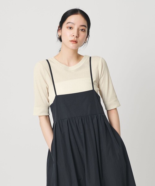 BEAUTY&YOUTH UNITED ARROWS(ビューティーアンドユースユナイテッドアローズ)の「ポリエステル 2WAY コンパクトカットソー(Tシャツ/カットソー・レディース・オフホワイト/ブラック/シャーベット/ダークブラウン・FREE)」の14枚目の写真