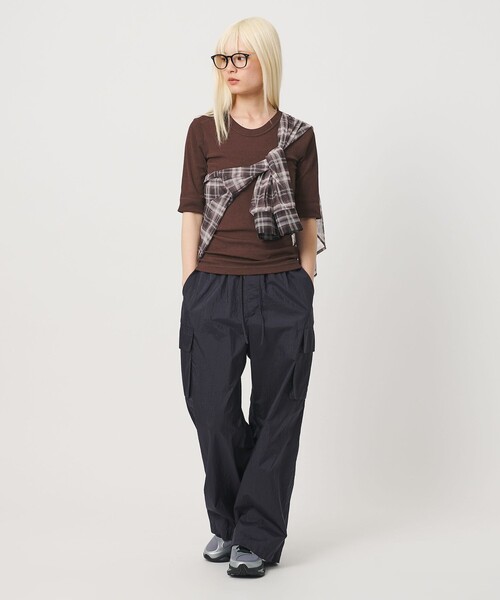 BEAUTY&YOUTH UNITED ARROWS(ビューティーアンドユースユナイテッドアローズ)の「ポリエステル 2WAY コンパクトカットソー(Tシャツ/カットソー・レディース・オフホワイト/ブラック/シャーベット/ダークブラウン・FREE)」の20枚目の写真