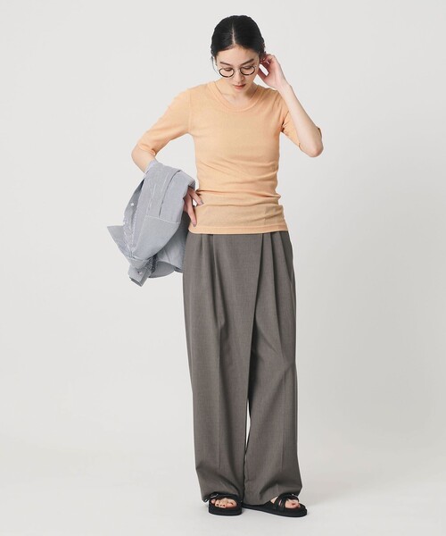 BEAUTY&YOUTH UNITED ARROWS(ビューティーアンドユースユナイテッドアローズ)の「ポリエステル 2WAY コンパクトカットソー(Tシャツ/カットソー・レディース・オフホワイト/ブラック/シャーベット/ダークブラウン・FREE)」の22枚目の写真