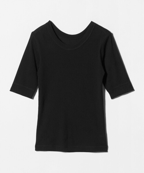 BEAUTY&YOUTH UNITED ARROWS(ビューティーアンドユースユナイテッドアローズ)の「ポリエステル 2WAY コンパクトカットソー(Tシャツ/カットソー・レディース・オフホワイト/ブラック/シャーベット/ダークブラウン・FREE)」の5枚目の写真