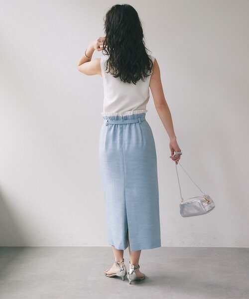 La boutique BonBon（ラブティックボンボン）の「【復刻！新色オフホワイト・ブラック追加】スクエアニットタンク（ニット/セーター・レディース・ブラック/ホワイト/オフホワイト・FREE）」の11枚目の写真