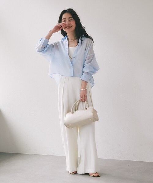 La boutique BonBon（ラブティックボンボン）の「【復刻！新色オフホワイト・ブラック追加】スクエアニットタンク（ニット/セーター・レディース・ブラック/ホワイト/オフホワイト・FREE）」の14枚目の写真