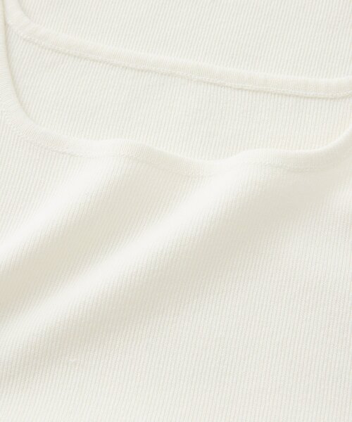 La boutique BonBon（ラブティックボンボン）の「【復刻！新色オフホワイト・ブラック追加】スクエアニットタンク（ニット/セーター・レディース・ブラック/ホワイト/オフホワイト・FREE）」の19枚目の写真