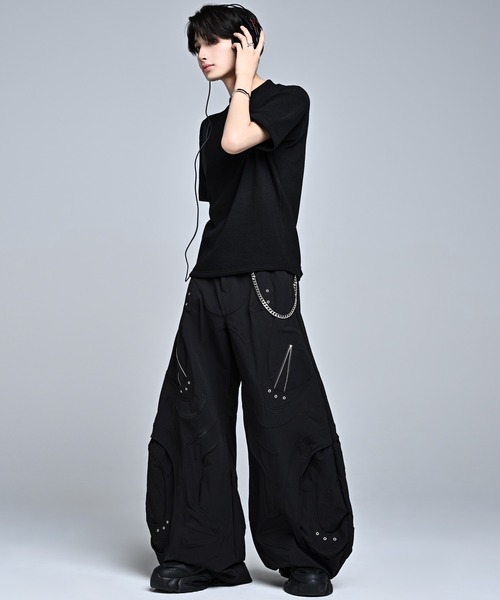ADRER(アドラー)の「Half-Zip Compact Rib Tee / Absorbent Quick Dry / ハーフジップ コンパクトリブT(吸水速乾)(Tシャツ/カットソー・メンズ・ブラック/ホワイト・L/M/S/XS)」の7枚目の写真