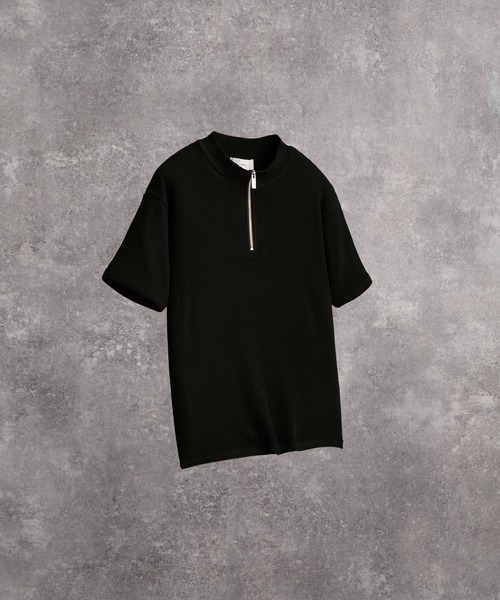 ADRER(アドラー)の「Half-Zip Compact Rib Tee / Absorbent Quick Dry / ハーフジップ コンパクトリブT(吸水速乾)(Tシャツ/カットソー・メンズ・ブラック/ホワイト・L/M/S/XS)」の20枚目の写真