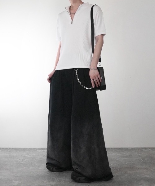 ADRER(アドラー)の「Half-Zip Compact Rib Tee / Absorbent Quick Dry / ハーフジップ コンパクトリブT(吸水速乾)(Tシャツ/カットソー・メンズ・ブラック/ホワイト・L/M/S/XS)」の16枚目の写真