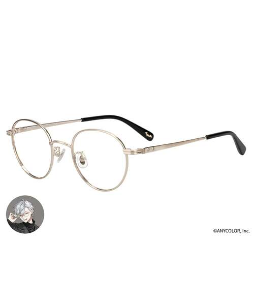 Zoff(ゾフ)の「Zoff|にじさんじ 【葛葉モデル】ボストン型 メガネ(メガネ・レディース・ゴールド系その他3・FREE)」の1枚目の写真