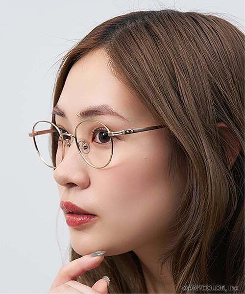 Zoff(ゾフ)の「Zoff|にじさんじ 【葛葉モデル】ボストン型 メガネ(メガネ・レディース・ゴールド系その他3・FREE)」の2枚目の写真