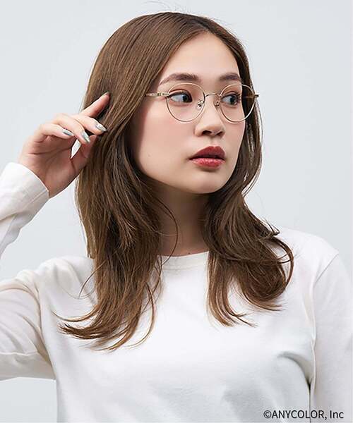 Zoff(ゾフ)の「Zoff|にじさんじ 【葛葉モデル】ボストン型 メガネ(メガネ・レディース・ゴールド系その他3・FREE)」の17枚目の写真