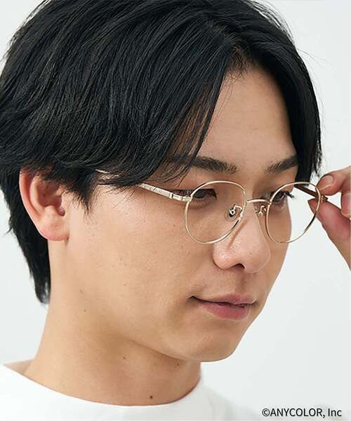 Zoff(ゾフ)の「Zoff|にじさんじ 【葛葉モデル】ボストン型 メガネ(メガネ・レディース・ゴールド系その他3・FREE)」の21枚目の写真
