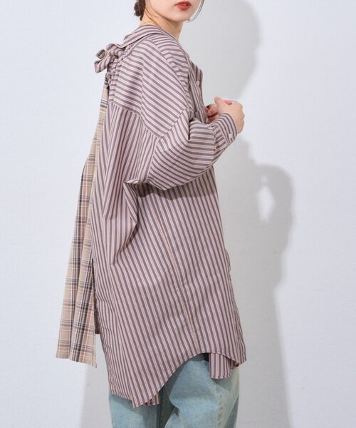 etsinta（エシンタ）の「【etsinta】2wayシャツスカート（スカート・レディース・ブラウン/ネイビー・ONE SIZE）」の12枚目の写真