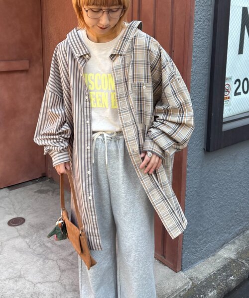 etsinta（エシンタ）の「【etsinta】2wayシャツスカート（スカート・レディース・ブラウン/ネイビー・ONE SIZE）」の20枚目の写真