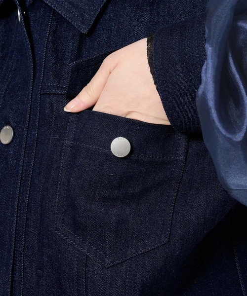 HARE（ハレ）の「シアーキリカエデニムブルゾン(HARE)（ブルゾン・レディース・ブラック/ブルー・FREE）」の21枚目の写真